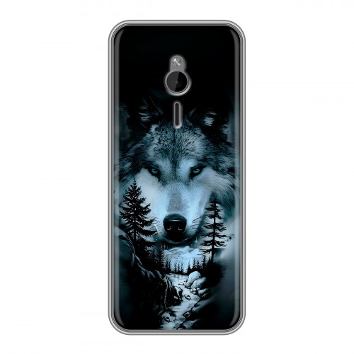 Дизайнерский силиконовый чехол для Nokia 230 Лесной волк