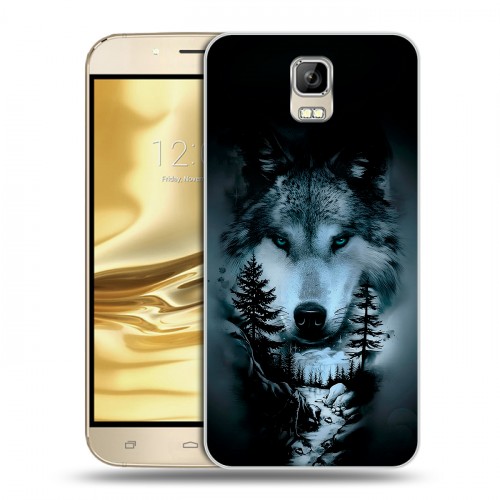 Дизайнерский пластиковый чехол для Umi Rome Лесной волк