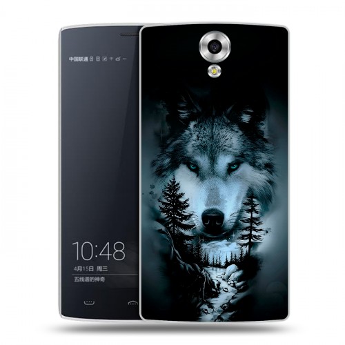 Дизайнерский силиконовый чехол для Homtom HT7 Лесной волк