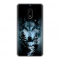 Дизайнерский пластиковый чехол для Nokia 6 Лесной волк