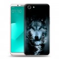 Дизайнерский пластиковый чехол для OPPO A83 Лесной волк