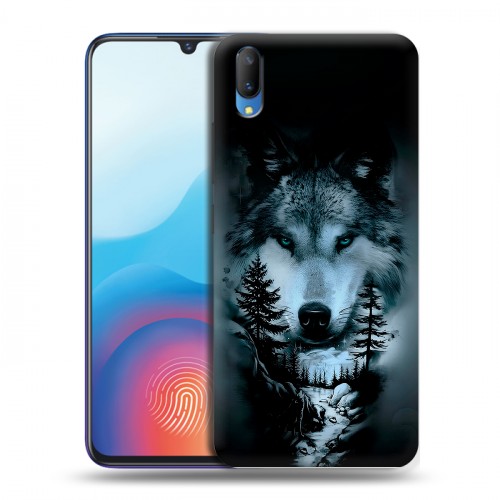 Дизайнерский пластиковый чехол для Vivo V11 Лесной волк