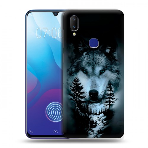 Дизайнерский пластиковый чехол для Vivo V11i Лесной волк