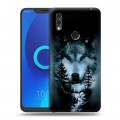 Дизайнерский силиконовый чехол для Alcatel 5V Лесной волк