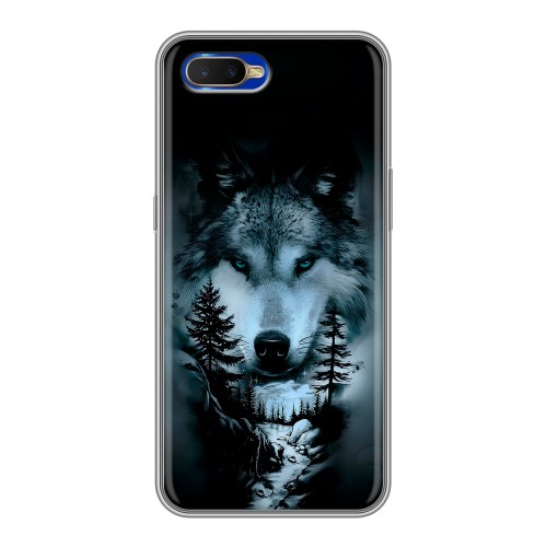 Дизайнерский силиконовый чехол для OPPO RX17 Neo Лесной волк