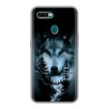 Дизайнерский силиконовый чехол для OPPO AX7 Лесной волк