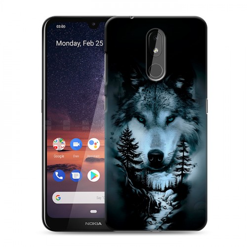 Дизайнерский силиконовый чехол для Nokia 3.2 Лесной волк