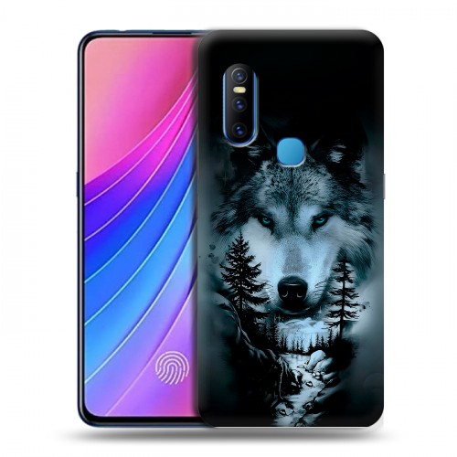 Дизайнерский пластиковый чехол для Vivo V15 Лесной волк