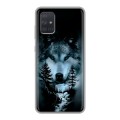 Дизайнерский силиконовый чехол для Samsung Galaxy A71 Лесной волк