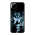 Дизайнерский силиконовый чехол для Realme C11 Лесной волк