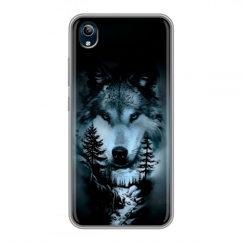 Дизайнерский силиконовый чехол для Vivo Y91C Лесной волк