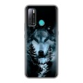 Дизайнерский силиконовый с усиленными углами чехол для Tecno Pouvoir 4 Лесной волк