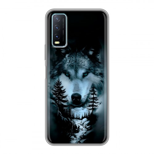 Дизайнерский силиконовый чехол для Vivo Y20 Лесной волк