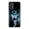 Дизайнерский силиконовый чехол для Samsung Galaxy A32 Лесной волк