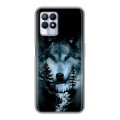 Дизайнерский силиконовый чехол для Realme 8i Лесной волк