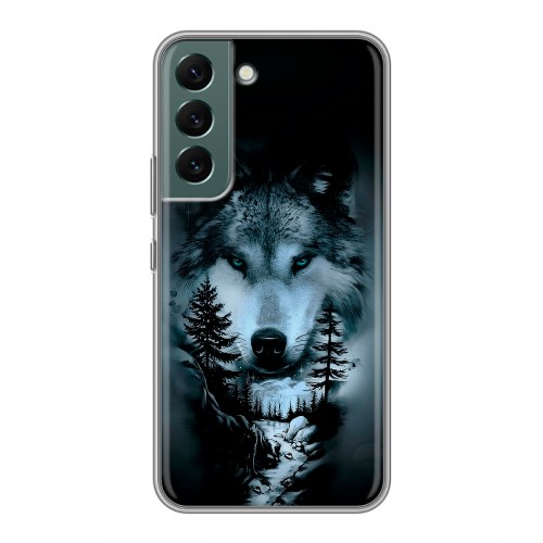 Дизайнерский силиконовый чехол для Samsung Galaxy S22 Лесной волк