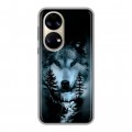 Дизайнерский силиконовый чехол для Huawei P50 Pro Лесной волк