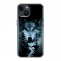 Дизайнерский силиконовый чехол для Iphone 14 Лесной волк