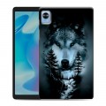 Дизайнерский силиконовый чехол для Realme Pad Mini Лесной волк