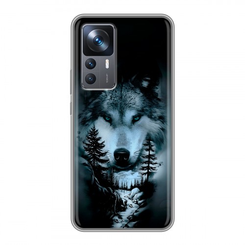 Дизайнерский силиконовый чехол для Xiaomi 12T Лесной волк