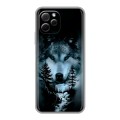 Дизайнерский силиконовый с усиленными углами чехол для Huawei Nova Y61 Лесной волк
