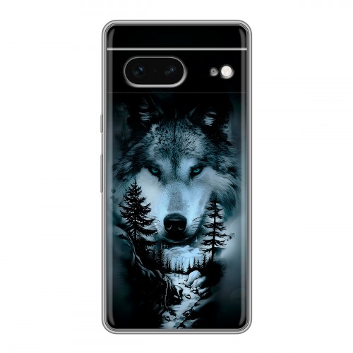 Дизайнерский силиконовый чехол для Google Pixel 7 Лесной волк