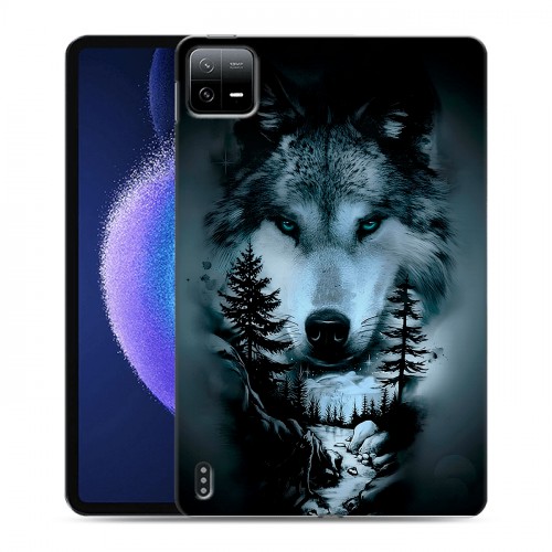 Дизайнерский силиконовый чехол для Xiaomi Pad 6 Лесной волк