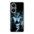 Дизайнерский силиконовый чехол для Huawei Nova 11i Лесной волк