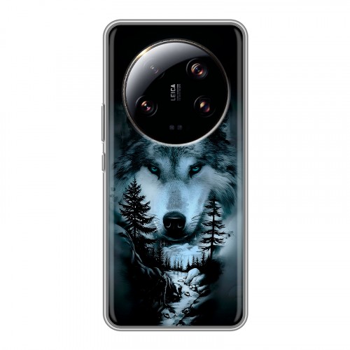 Дизайнерский силиконовый чехол для Xiaomi 13 Ultra Лесной волк