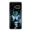 Дизайнерский силиконовый чехол для Realme GT5 Лесной волк