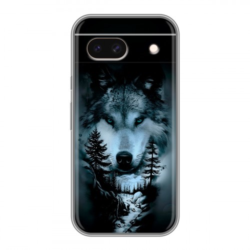 Дизайнерский силиконовый чехол для Google Pixel 8a Лесной волк