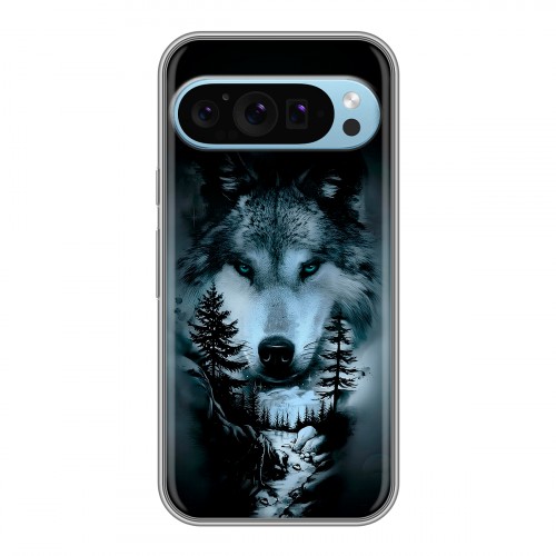 Дизайнерский силиконовый чехол для Google Pixel 9 Лесной волк