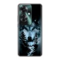 Дизайнерский пластиковый чехол для Oppo Reno 11F Лесной волк