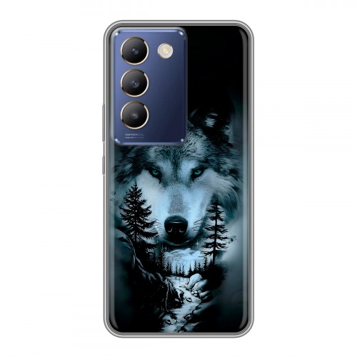 Дизайнерский пластиковый чехол для Vivo V30 Lite Лесной волк