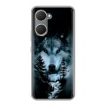 Дизайнерский силиконовый чехол для Vivo Y03 Лесной волк