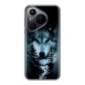 Дизайнерский силиконовый чехол для Huawei Pura 70 Лесной волк