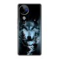 Дизайнерский силиконовый чехол для Vivo V40 5G Лесной волк