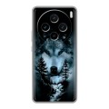 Дизайнерский силиконовый чехол для Vivo X100 Лесной волк
