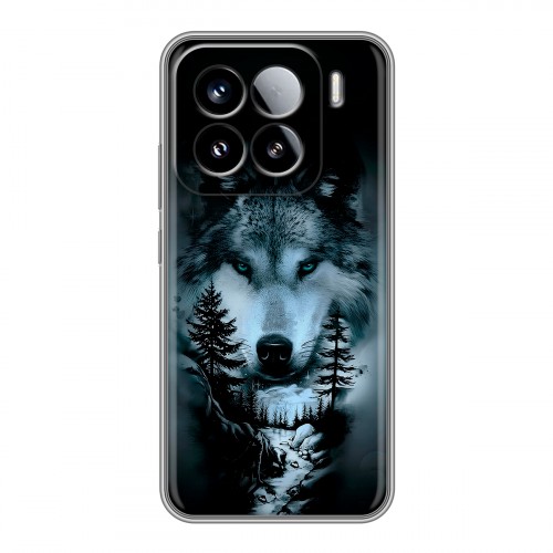 Дизайнерский силиконовый чехол для Xiaomi 15 Лесной волк
