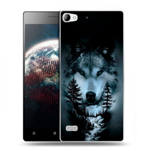 Дизайнерский пластиковый чехол для Lenovo Vibe X2 Лесной волк