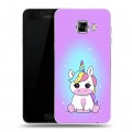 Дизайнерский пластиковый чехол для Samsung Galaxy C5 Единорог