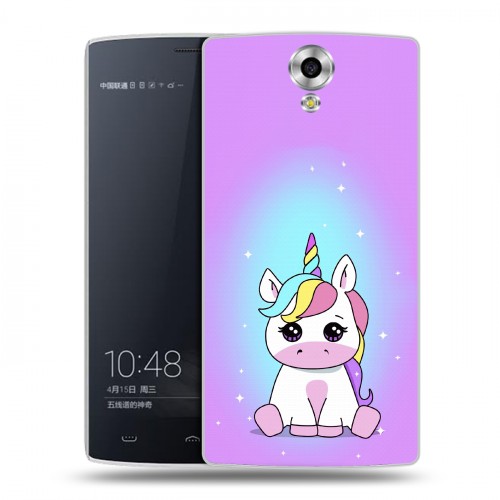 Дизайнерский силиконовый чехол для Homtom HT7 Единорог