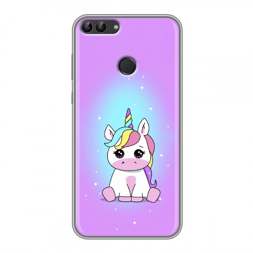 Дизайнерский силиконовый чехол для Huawei P Smart Единорог