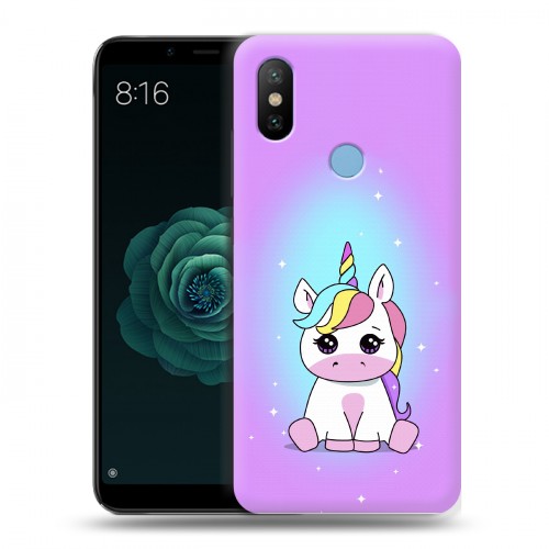 Дизайнерский силиконовый чехол для Xiaomi Mi A2 Единорог