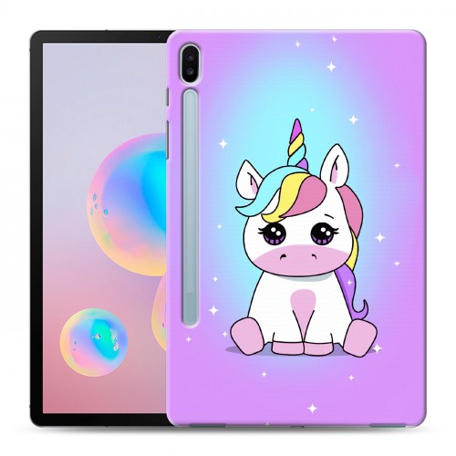 Дизайнерский силиконовый чехол для Samsung Galaxy Tab S6 Единорог