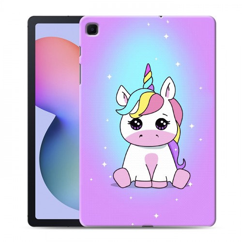 Дизайнерский силиконовый чехол для Samsung Galaxy Tab S6 Lite Единорог