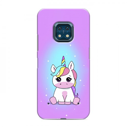 Дизайнерский силиконовый с усиленными углами чехол для Nokia XR20 Единорог