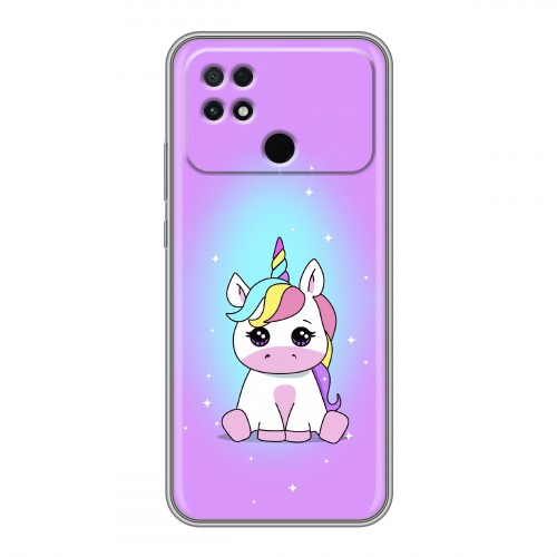 Дизайнерский силиконовый чехол для Xiaomi Poco C40 Единорог