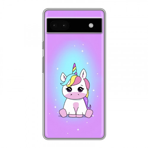 Дизайнерский силиконовый чехол для Google Pixel 6a Единорог