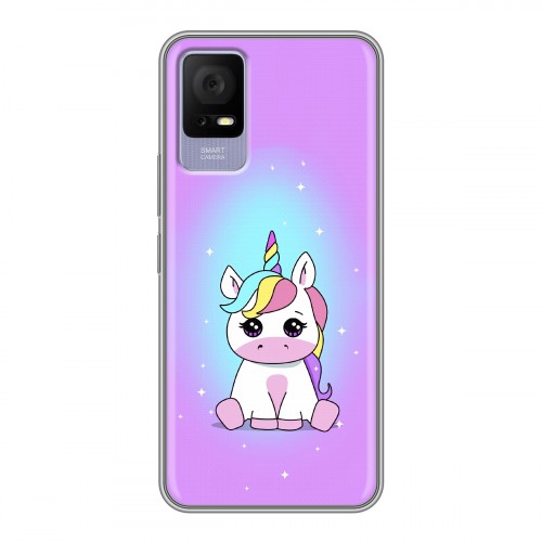 Дизайнерский силиконовый чехол для TCL 405 Единорог